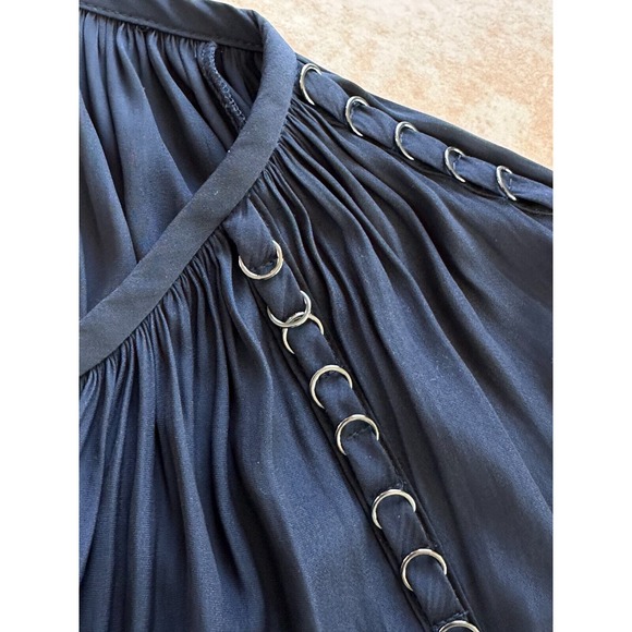 Ramy Brook Long Sleeved Blouse-Line of rings arm and shoulder Detailing XS /TP - Picture 8 of 8